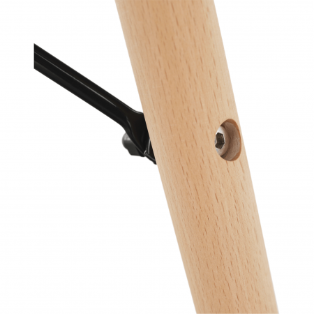 Masă de bucătărie, albă/fag, diametru 90 cm, GAMIN 2 NEW 90 [12]