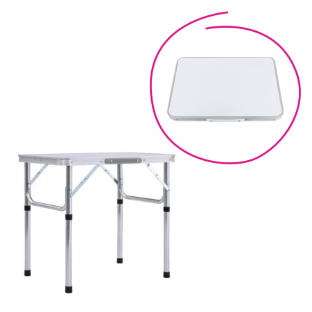 Mese gradina - Masă de camping pliabiăla, 60 cm, aluminiu/MDF, KEPI TYP 2