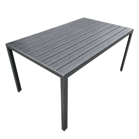 Toate Produsele - Masă de grădină, aluminiu, neagră, ZINAN