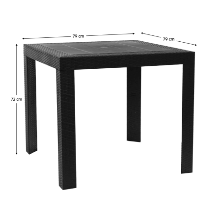 Masă de grădină, antracit, KINGY NEW [8]