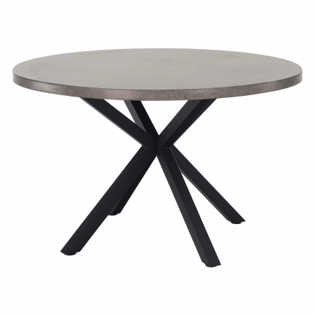 Mese bucatarie /dining - Masă de luat masa, gri carbon / negru, diametru 120 cm, MEDOR