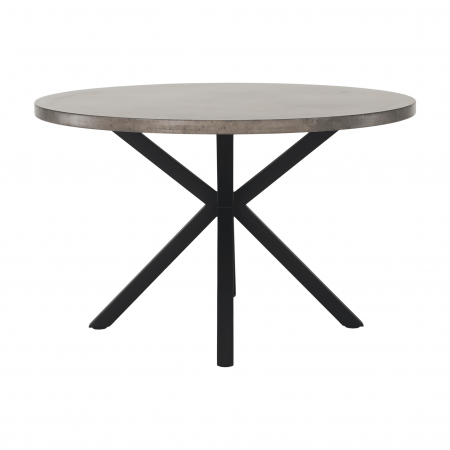 Masă de luat masa, gri carbon / negru, diametru 120 cm, MEDOR [7]