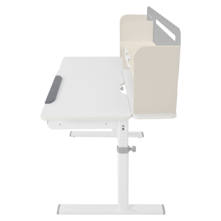 Masă de scris crescătoare, gri/alb, ODIN [6]