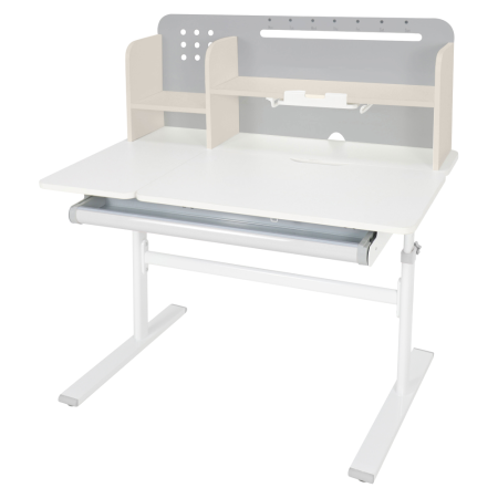 Toate Produsele - Masă de scris crescătoare, gri/alb, ODIN