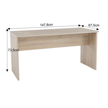 Masă de scris, versatilă, stejar sonoma, JOHAN 2 NEW 08 JH112 [4]