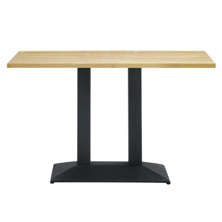 Masă de sufragerie bistro, stejar sonoma/negru, 120x60 cm, RINALDO TYP 2 [1]