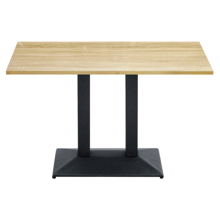 Masă de sufragerie bistro, stejar sonoma/negru, 120x60 cm, RINALDO TYP 2 [2]