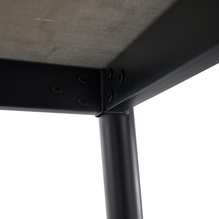 Masa de sufragerie, gri marmură/neagră/aur, 121x71 cm, FLORENC TIP 1 [4]