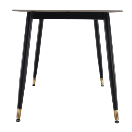 Masa de sufragerie, gri marmură/neagră/aur, 121x71 cm, FLORENC TIP 1 [13]