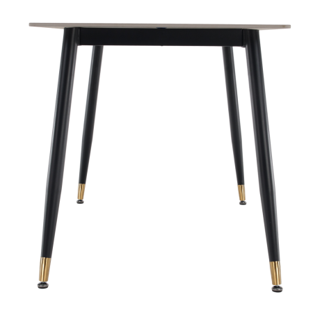 Masa de sufragerie, marmură albă/neagră/aur, 121x71 cm, FLORENC TIP 1 [3]