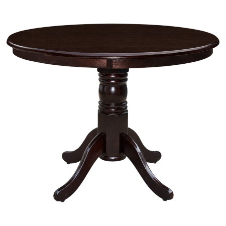 Masă de sufragerie, rotundă, castanie, diametru 106 cm, TABLOS NEW [0]