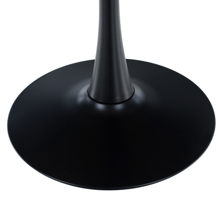 Masă de sufragerie, stejar/negru, diametru 110 cm, REVENTON NEW [3]