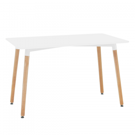 Mese bucatarie /dining - Masă dining, alb/fag, 120x80 cm, DIDIER 5 NEW