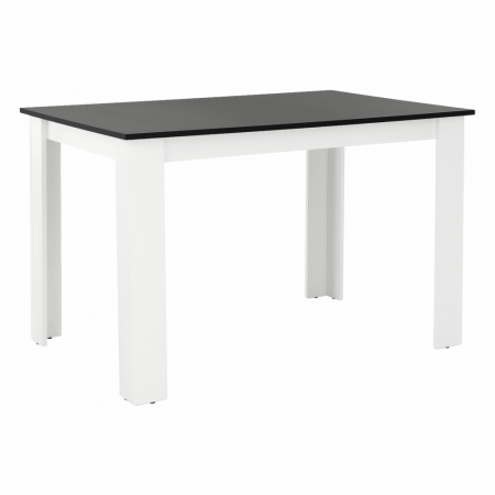 Mese bucatarie /dining - Masă dining, alb/negru, 120x80 cm, KRAZ