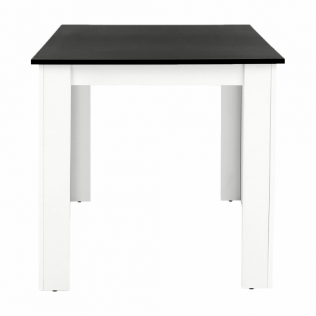 Masă dining, alb/negru, 120x80 cm, KRAZ [2]