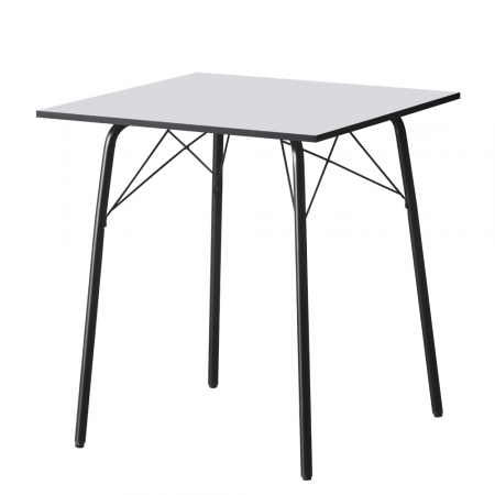 Mese bucatarie /dining - Masă dining, albă / neagră, 70x70x75 cm, NALAK TIP 1