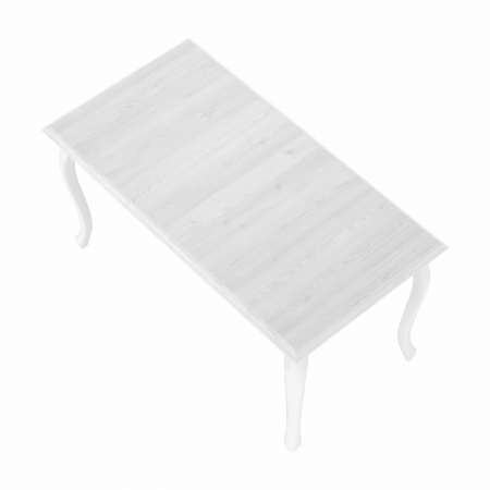 Masă dining DA19, pin alb, 146x76 cm, VILAR [5]