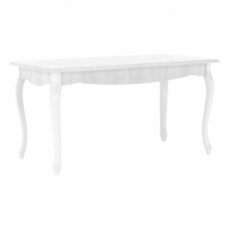 Bucatarie - Masă dining DA19, pin alb, 146x76 cm, VILAR