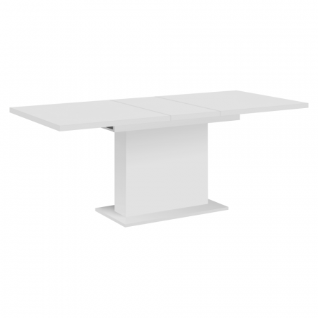 Masă dining extensibilă, albă, 160-200x90 cm, BOBA [1]