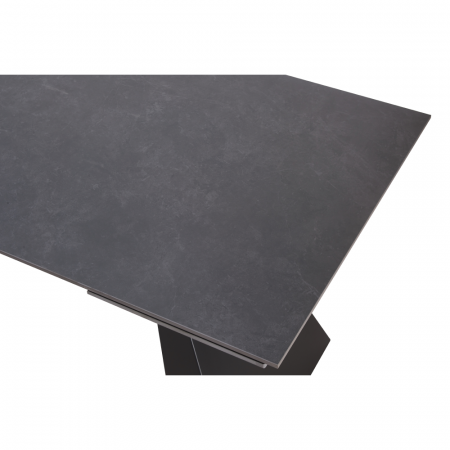 Masă dining extensibilă, grafit/neagră, 160-240x90 cm, SALAL [5]