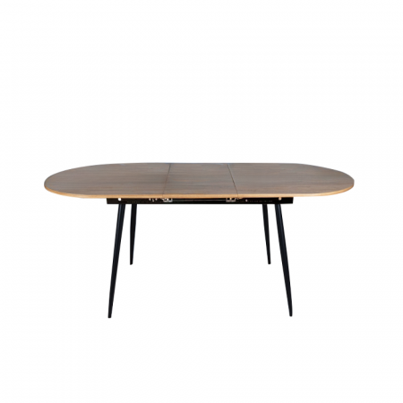 Masă dining, pliabilă, stejar / neagră 150-190x75 cm, TAMERON [4]