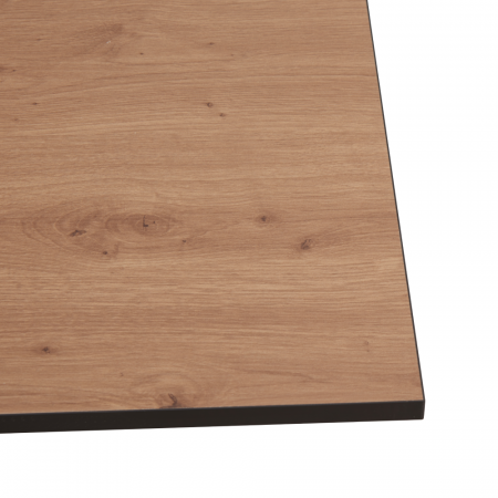 Masă dining, stejar artisan / neagră, 70x70x75 cm, NALAK TIP 1 [4]