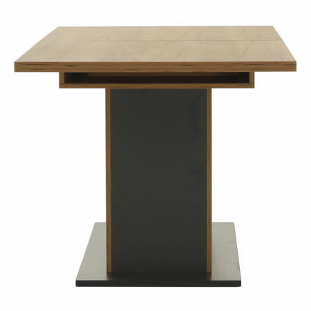 Masă dining, stejar craft auriu / grafit gri, 155-204x86 cm, FIDEL [3]
