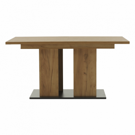 Masă dining, stejar craft auriu / grafit gri, 155-204x86 cm, FIDEL [2]