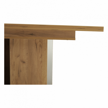 Masă dining, stejar craft auriu / grafit gri, 155-204x86 cm, FIDEL [8]