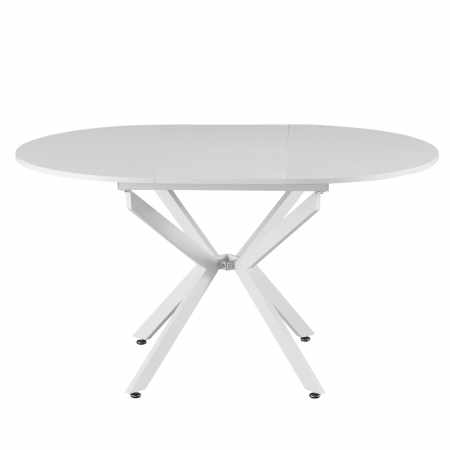 Masă extensibilă de dining, albă, 100x100-140x75 cm, ABERO TIP 1 [4]
