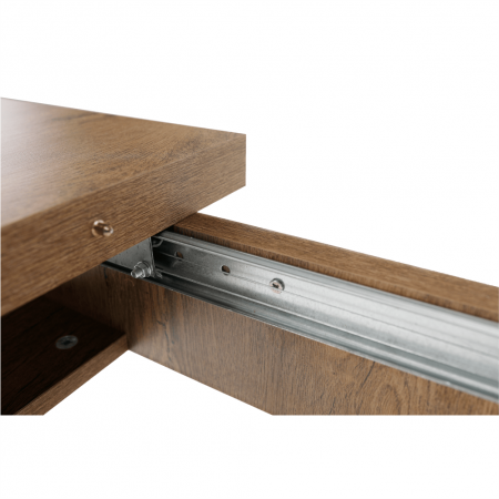Masă extensibilă pentru dining, stejar lefkas închis, 160-203x90 cm, MONTANA STW [1]