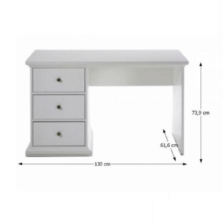 Masă PC, albă, PARIS 77821 [3]