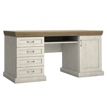 Mobilier Birou - Masă PC, pin nordic / stejar sălbatic, ROYAL B1.