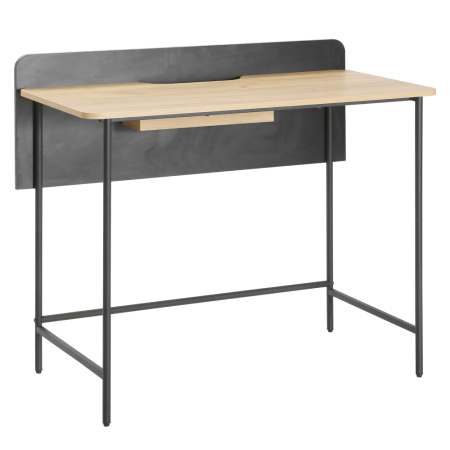 Toate Produsele - Masă PC, stejar/negru, KOMPUS