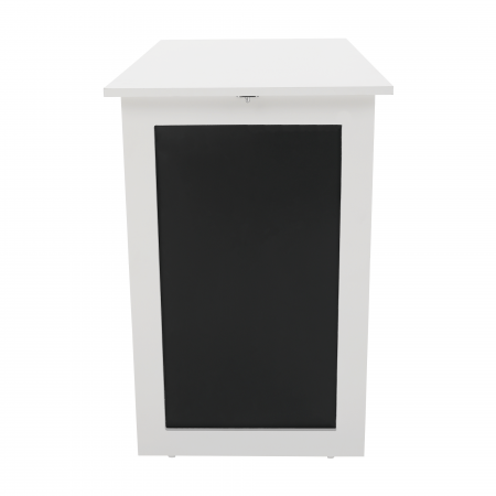 Masă pliantă, de perete cu tablă de cretă, albă, ZALMAN [6]