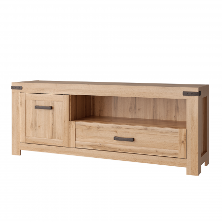 Living - Masă RTV 1D1S/160, stejar wotan, MORATIZ