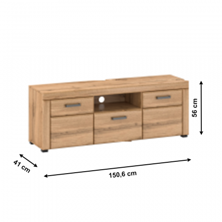 Masă RTV, stejar apalache, PUSAN B [1]