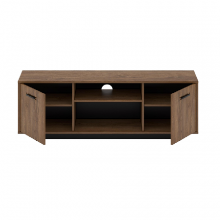 Masă RTV, stejar bolzano / negru, DELIS B [3]