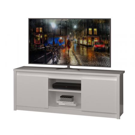 Masă TV 2D/125, albă, ERODIN [2]