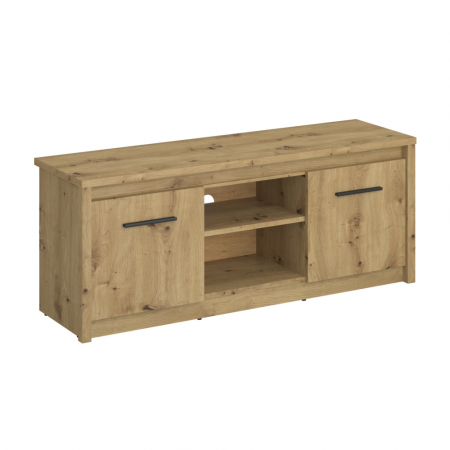 Living - Masă TV 2D/125, stejar Artisan, AIRON