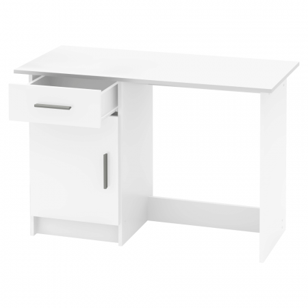 Birou pentru pc , 108.5 cm lungime , alb , modern [5]