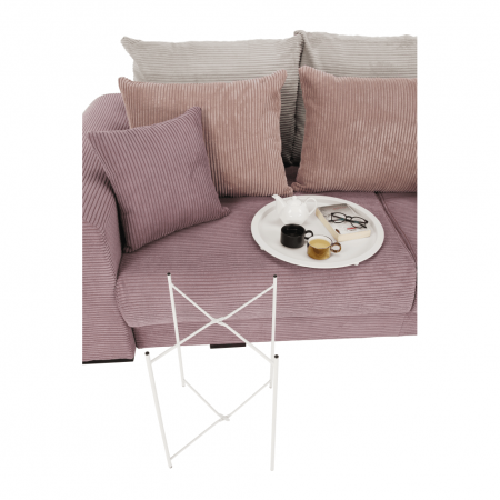 Măsuţă auxiliară cu tavă detaşabilă, alb, RENDER [15]