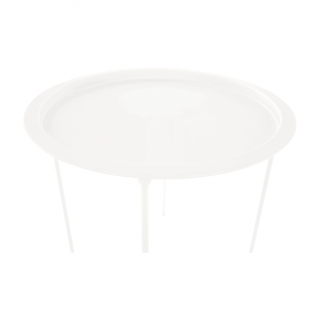 Măsuţă auxiliară cu tavă detaşabilă, alb, RENDER [11]