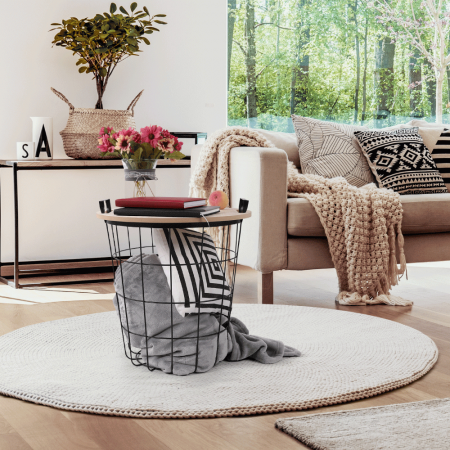 Măsuţă auxiliară, model natural/negru, NANDO [5]