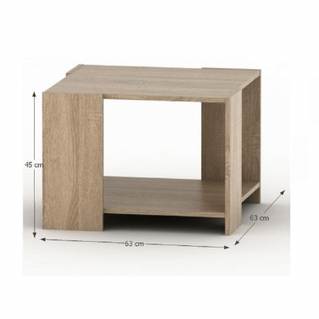 Măsuţă cafea, Stejar sonoma, TEMPO ASISTENT NEW 026 [3]