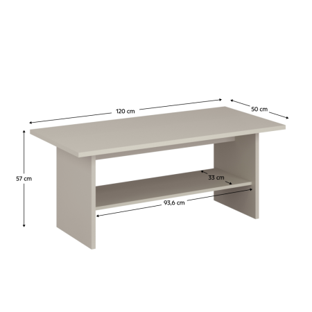 Măsuţă de cafea 120, caşmir, KAROS [1]