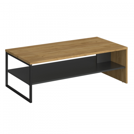 Living - Măsuţă de cafea 120, stejar craf auriu/antracit, SANTANA