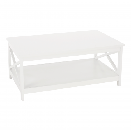 Living - Măsuţă de cafea, albă, EDRIA