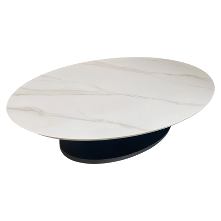 Măsuţă de cafea, imitaţie marmură/negru, AXEN [4]