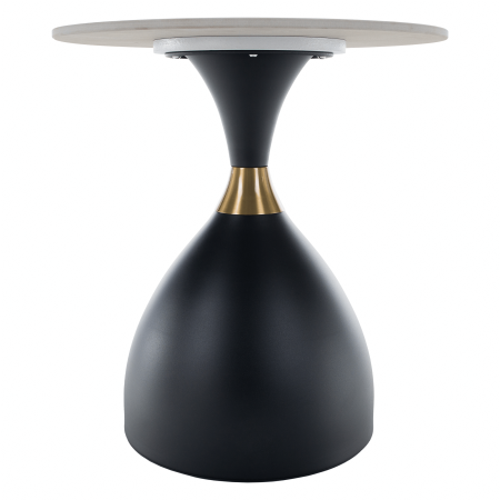 Măsuţă de cafea, marmură albă/negru/aur, ODIS NEW [10]